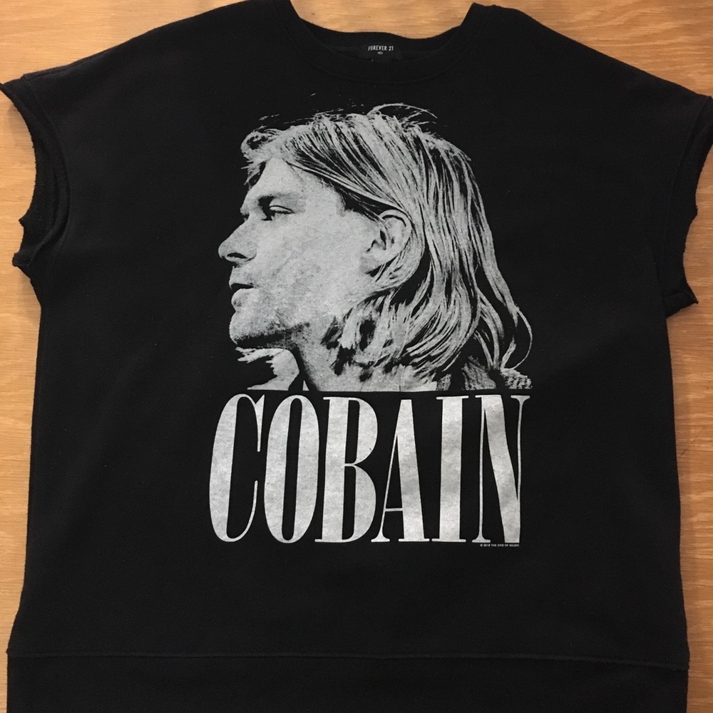 Forever 21 Large Kurt Cobain Sleeveless Crewneck